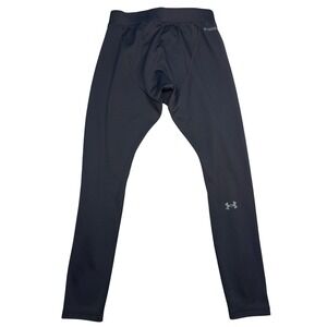 Under Armour Mens ColdGear Base 4.0 Leggings Black Fitted Pants 1343245 Size L
